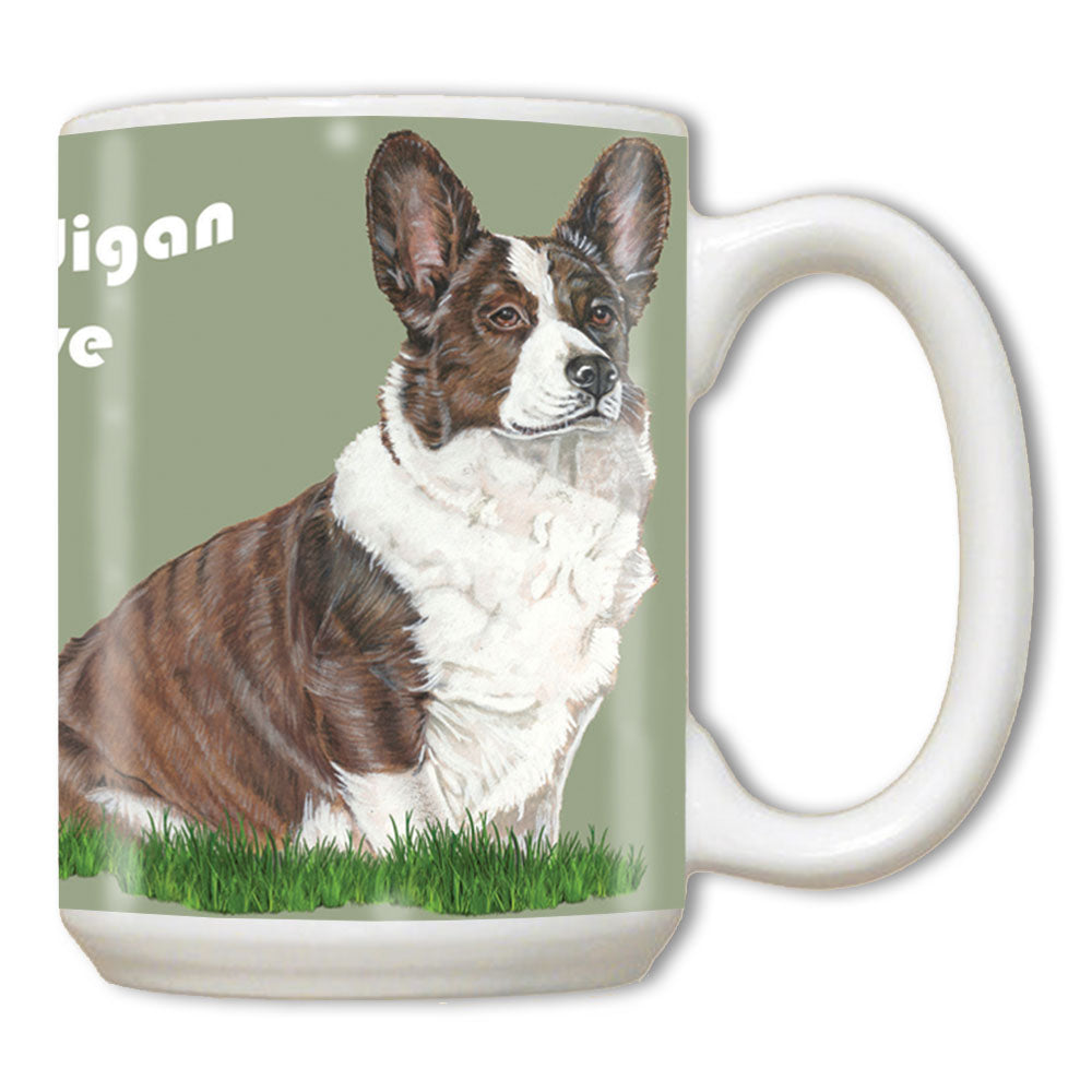 Corgi Welsh Cardigan Ceramic Coffee Mug Tea Cup 15 oz - Pipsqueakproductions