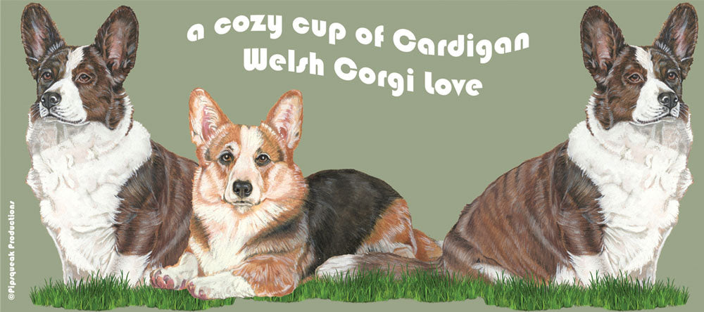 Corgi Welsh Cardigan Ceramic Coffee Mug Tea Cup 15 oz - Pipsqueakproductions