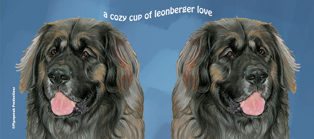 Leonberger Ceramic Coffee Mug Tea Cup 15 oz - Pipsqueakproductions