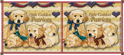 Golden Retriever Patriotic Ceramic Coffee Mug Tea Cup 15 oz - Pipsqueakproductions