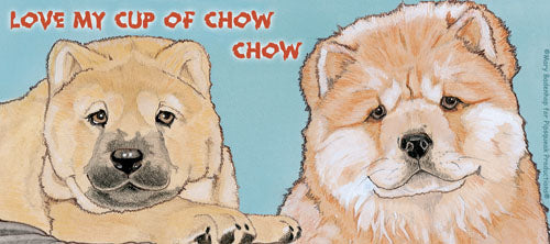 Chow Chow Ceramic Coffee Mug Tea Cup 15 oz - Pipsqueakproductions