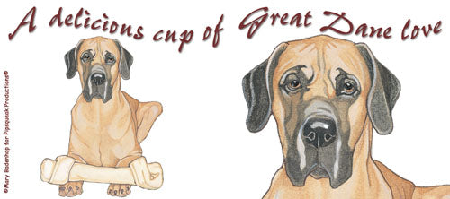 Great Dane Fawn Ceramic Coffee Mug Tea Cup 15 oz - Pipsqueakproductions