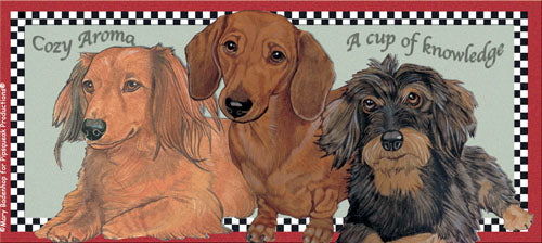 Dachshund Ceramic Coffee Mug Tea Cup 15 oz - Pipsqueakproductions