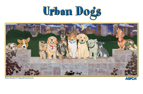 Dogs Night Out Birthday Card 5 x 7 with Envelope - Pipsqueakproductions