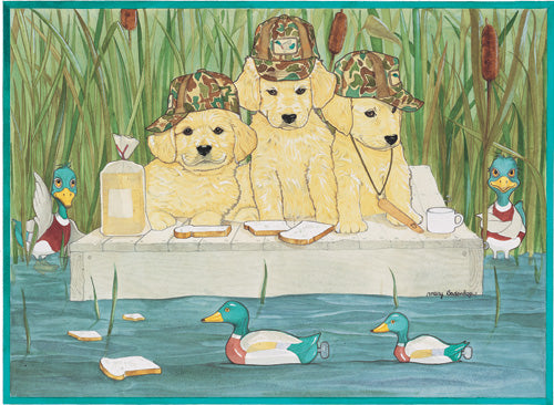 Golden Retriever Birthday Card 5 x 7 with Envelope - Pipsqueakproductions