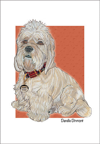 Dandie Dinmont Blank Note Cards Boxed - Pipsqueakproductions