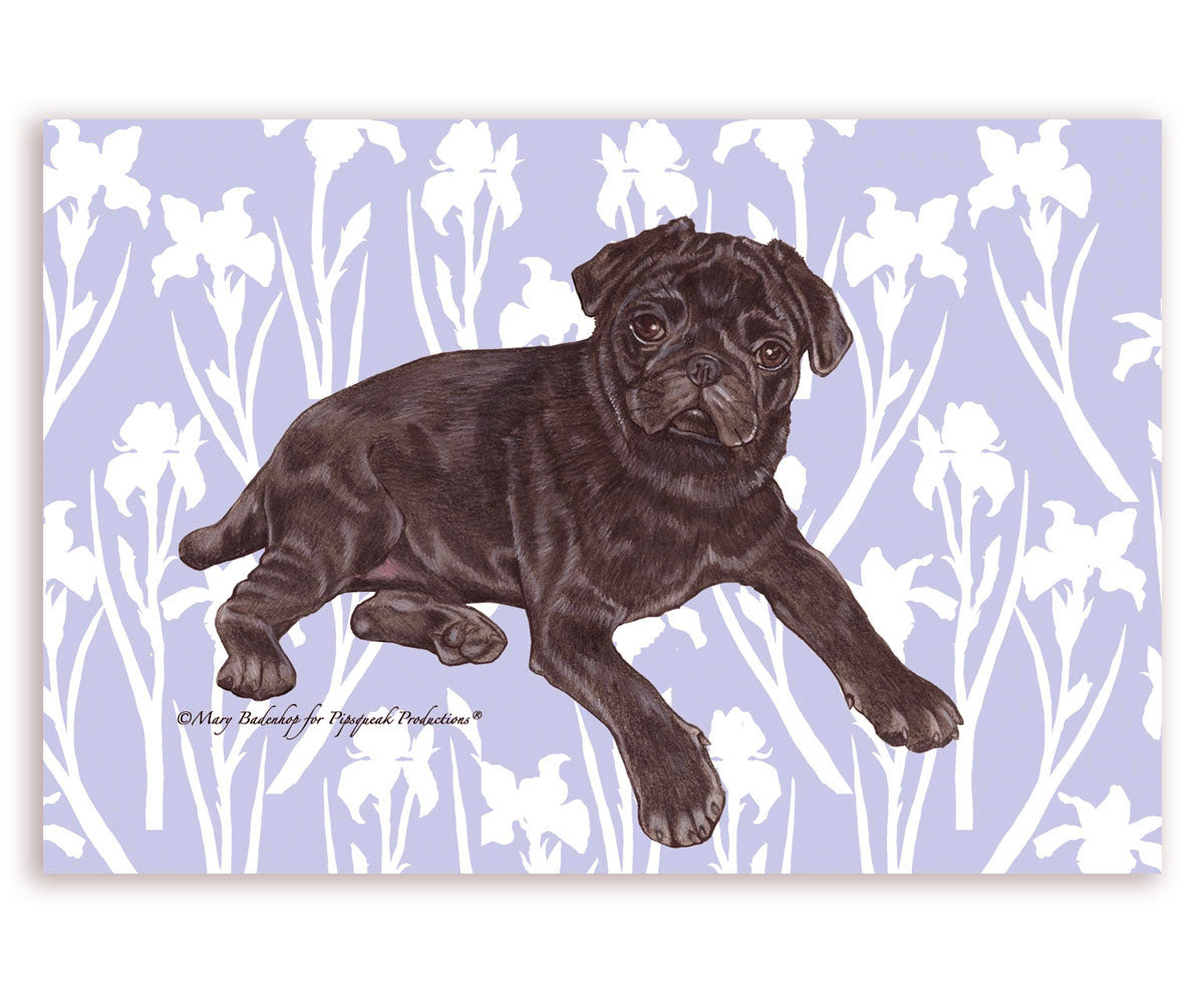 Pug Art Blank Note Cards Set of 10 Cards with Envelopes - Pipsqueakproductions