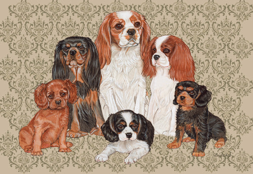 Cavalier King Charles Birthday Card 5 x 7 with Envelope - Pipsqueakproductions