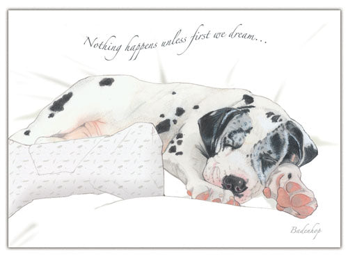 Great Dane Birthday Card 5 x 7 with Envelope - Pipsqueakproductions