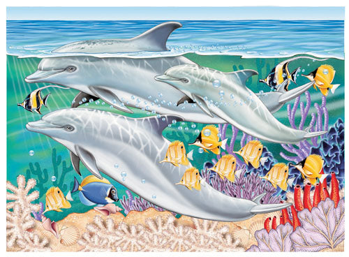 Dolphin Note Cards Set of 10 cards & 10 envelopes - Pipsqueakproductions