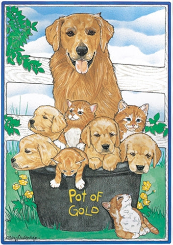 Golden Retriever Blank Note Card - Pipsqueakproductions