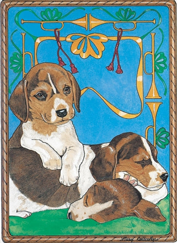 Beagle Blank Note Card - Pipsqueakproductions