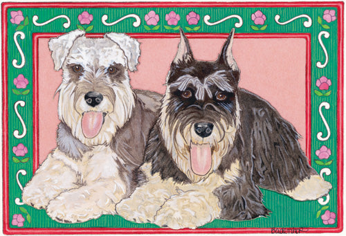 Schnauzer Blank Note Cards Boxed - Pipsqueakproductions