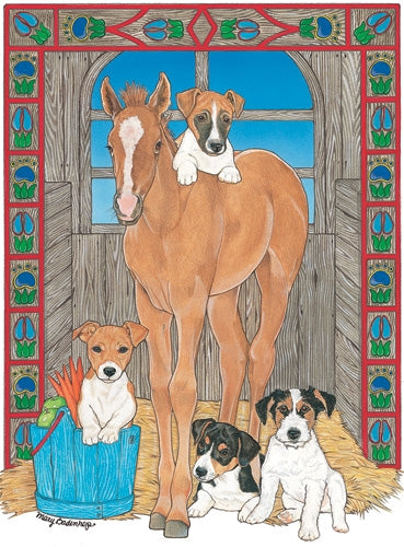 Jack Russell Terrier Blank Note Card - Pipsqueakproductions