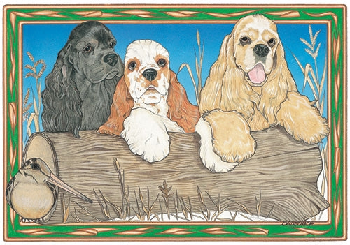 Cocker Spaniel Blank Note Card - Pipsqueakproductions