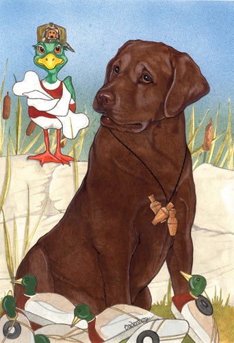 Labrador Chocolate Blank Note Cards Boxed - Pipsqueakproductions