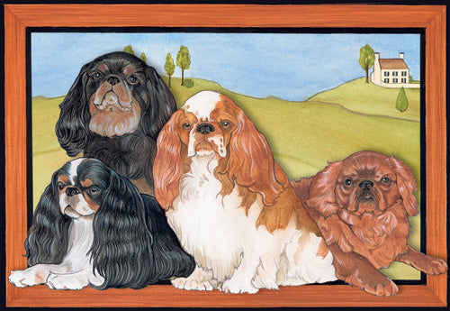 English Toy Spaniel Birthday Card 5 x 7 with Envelope - Pipsqueakproductions