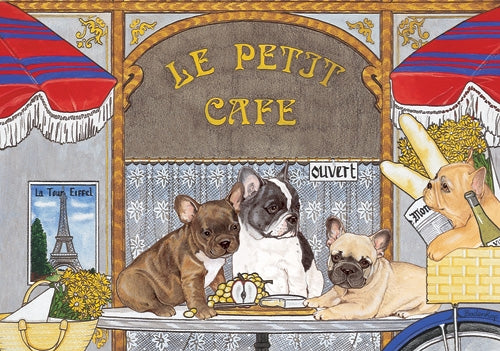 French Bulldog Blank Note Card - Pipsqueakproductions