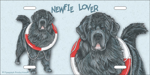 Newfoundland License Plate, Car Accessory, Auto Tag, Bedroom Sign, Fun Dog Lover Gift - Pipsqueakproductions
