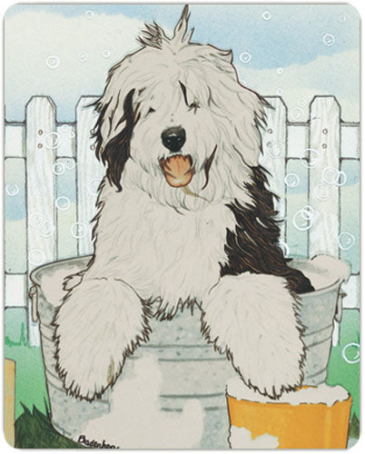 Old English Sheepdog Small Cutting Board - Pipsqueakproductions