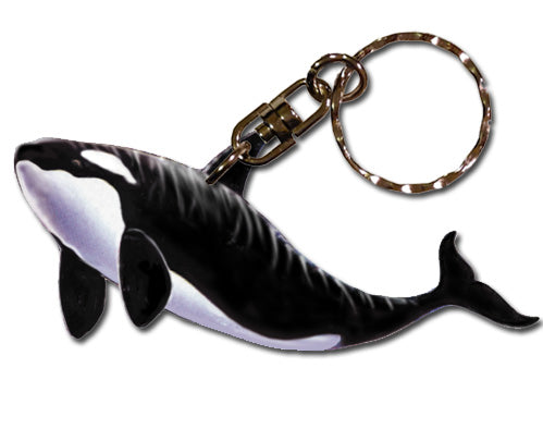 Orca Whale Keychain Wooden - Pipsqueakproductions