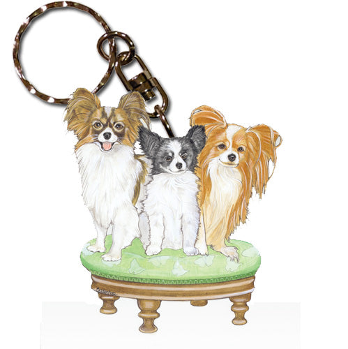 Papillon Keychain Wooden - Pipsqueakproductions