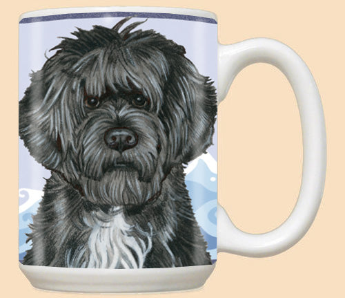 Portuguese Water Dog Portie Dog Ceramic Coffee Mug Tea Cup 15 oz - Pipsqueakproductions