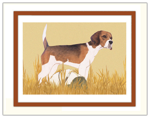 Beagle Limited Edition Matted Print - Pipsqueakproductions