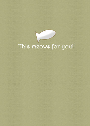 Cat Sitter Thank you Card - Pipsqueakproductions