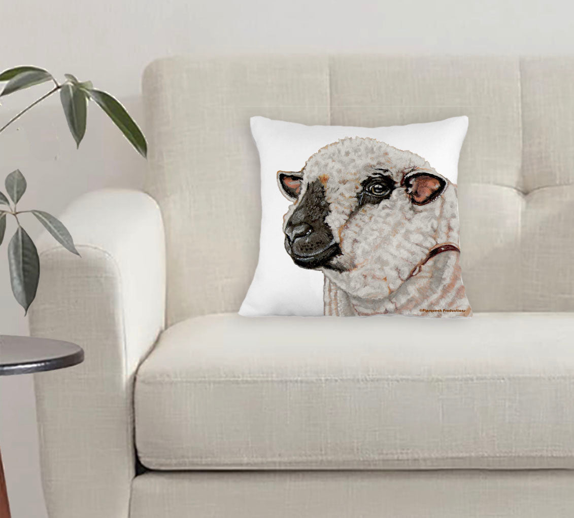 Hampshire Sheep Throw Pillow, Decorative Pillow, Cute  Accent Pillow, Home Decor, Ewe Lover Gift - Pipsqueakproductions