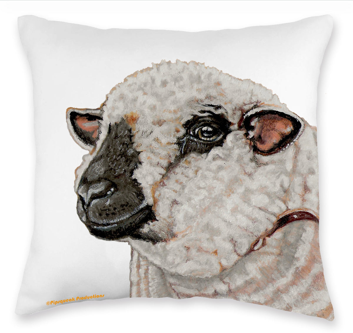 Hampshire Sheep Throw Pillow, Decorative Pillow, Cute  Accent Pillow, Home Decor, Ewe Lover Gift - Pipsqueakproductions