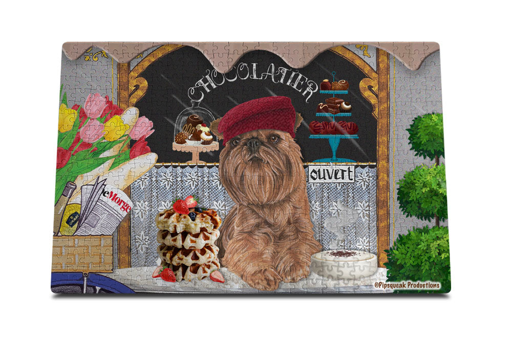 Brussels Griffon Jigsaw Puzzle, 500-piece with reusable Tin, from painting by Mary Badenhop, Art Puzzle, Cute Gifts for Dog Lovers