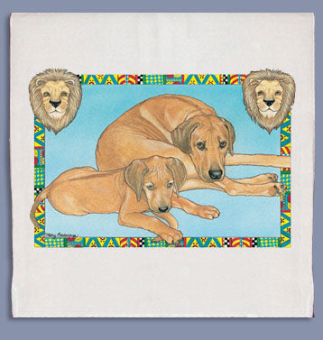 Rhodesian Ridgeback Dish Towel - Pipsqueakproductions