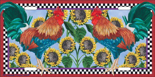 Rooster License Plate, Car Accessory, Auto Tag, Bedroom Sign, Fun Farm Lover Gift - Pipsqueakproductions