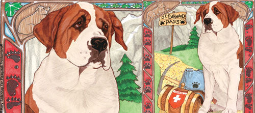 Saint Bernard Ceramic Coffee Mug Tea Cup 15 oz - Pipsqueakproductions