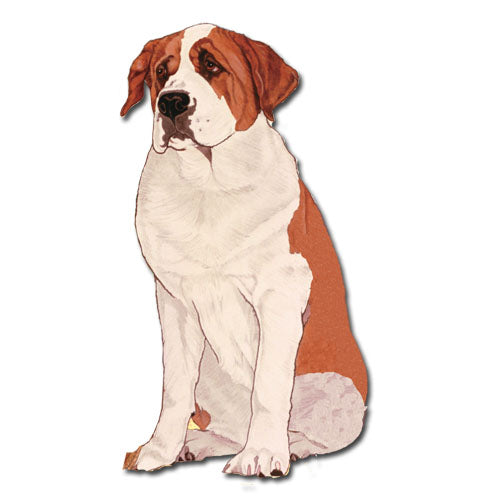 Saint Bernard Magnet Wooden - Pipsqueakproductions