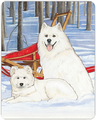 Samoyed Small Cutting Board - Pipsqueakproductions