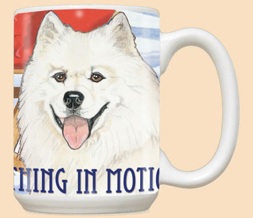 Samoyed Ceramic Coffee Mug Tea Cup 15 oz - Pipsqueakproductions