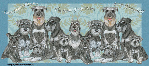 Schnauzer Ceramic Coffee Mug Tea Cup 15 oz - Pipsqueakproductions