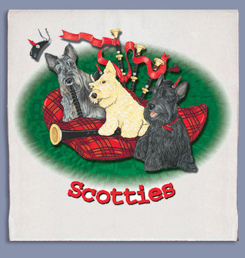 Scottish Terrier Dish Towel - Pipsqueakproductions