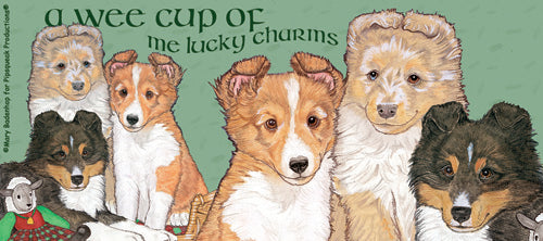 Shetland Sheepdog Sheltie Dog Ceramic Coffee Mug Tea Cup 15 oz - Pipsqueakproductions