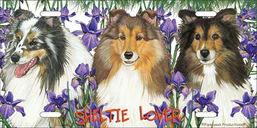 Shetland Sheepdog License Plate, Car Accessory, Auto Tag, Bedroom Sign, Fun Sheltie Lover Gift - Pipsqueakproductions
