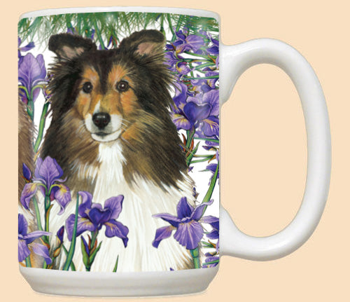 Shetland Sheepdog Sheltie Dog Ceramic Coffee Mug Tea Cup 15 oz - Pipsqueakproductions
