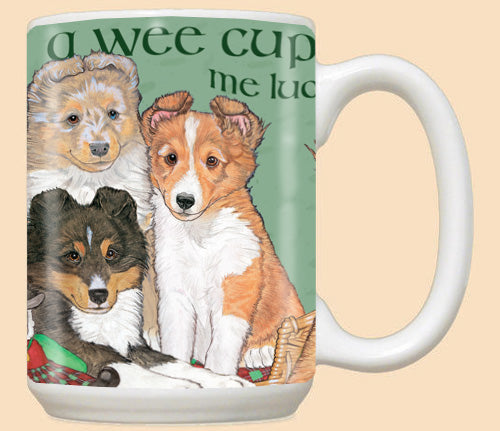 Shetland Sheepdog Sheltie Dog Ceramic Coffee Mug Tea Cup 15 oz - Pipsqueakproductions
