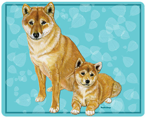 Shiba Inu Cutting Board Tempered Glass, Pet Placemat, 11.5" x 15.5" - Pipsqueakproductions