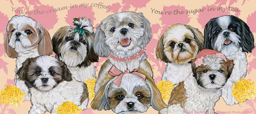 Shih Tzu Ceramic Coffee Mug Tea Cup 15 oz - Pipsqueakproductions