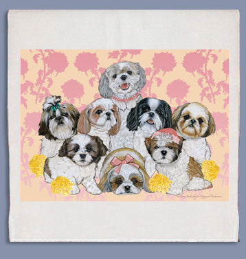 Shih Tzu Dish Towel - Pipsqueakproductions