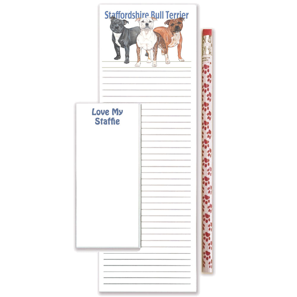 Staffordshire Bull Terrier Shopping Pad - Pipsqueakproductions