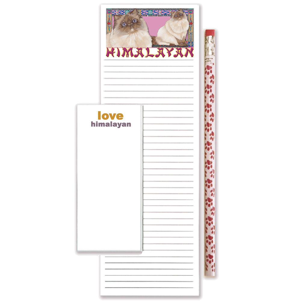Himalayan To Do List Magnetic Shopping Pad Notepad & Pencil Gift Set - Pipsqueakproductions