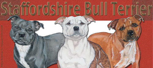 Staffordshire Bull Terrier Ceramic Coffee Mug Tea Cup 15 oz - Pipsqueakproductions